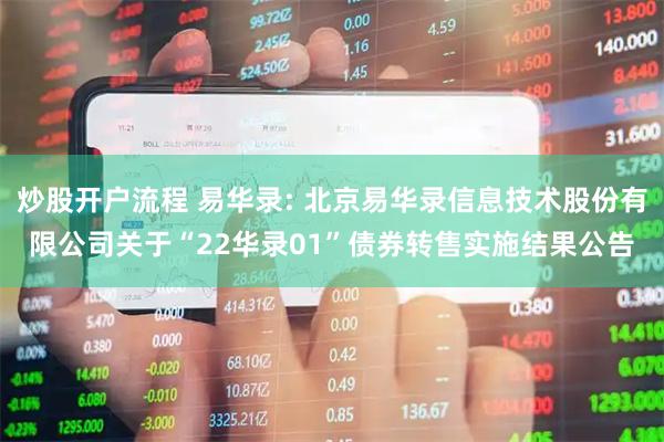 炒股开户流程 易华录: 北京易华录信息技术股份有限公司关于“22华录01”债券转售实施结果公告